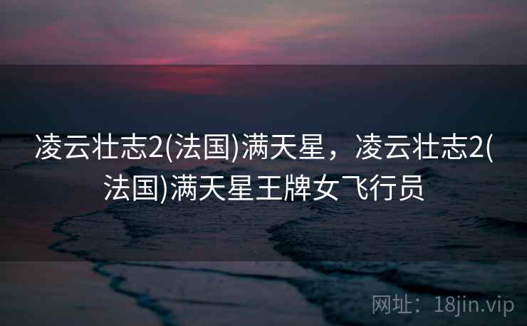 凌云壮志2(法国)满天星，凌云壮志2(法国)满天星王牌女飞行员